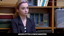 Beautiful Blonde Teen Thief By A Police Officer -shoplyfter